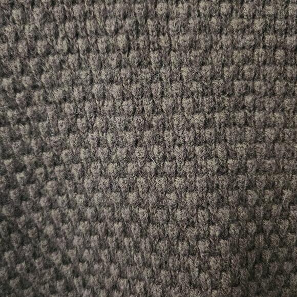 Toad & Co Green Lambswool Malamute Waffle Knit Elbow Patch Textured Sweater XL - Picture 3 of 6